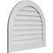 Ekena Millwork Round Top Surface Mount PVC Gable Vent: Non-Functional, w/ 3-1/2"W x 1"P Standard Frame, 34"W x 30"H GVPRT34X3001SN - alternate 2
